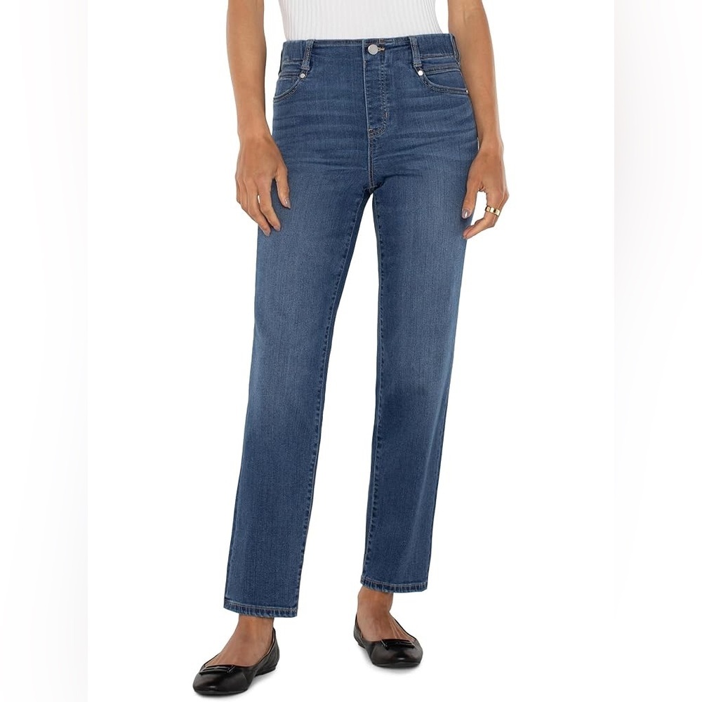 LIVERPOOL | Dark Wash Straight Jeggings